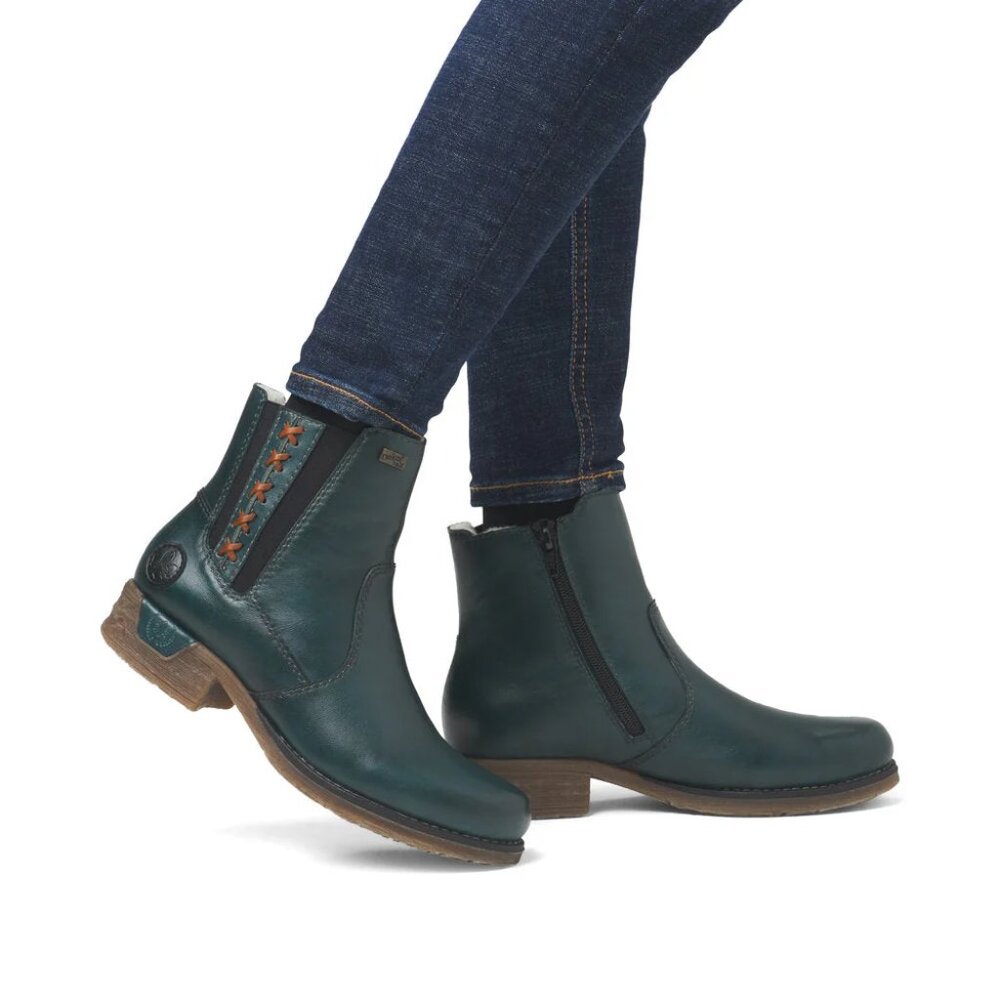 NEW RIEKER Leather Fee 53 Comfort Booties insolate for women 1225 4t2